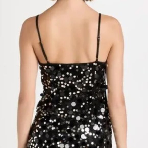 Ramy Brook Tanya Black Sequin Bodycon Mini Cocktail Dress $465 NWT - Picture 5 of 9